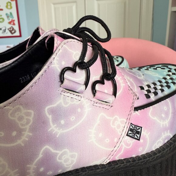 TUK Hello Kitty Kawaii Pastel Ombre Creepers - from *PASTEL GOTH VIDEO!* - Picture 5 of 12